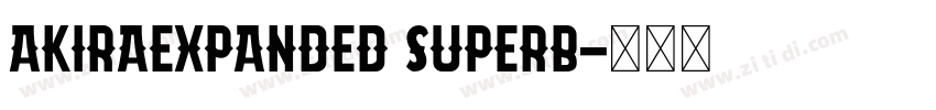 AkiraExpanded SuperB字体转换
